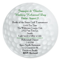 Golf Wedding Invitation Card for Golfer