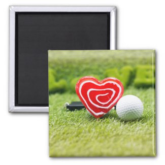 To Golfer with Love Magnet