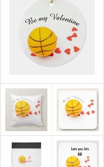 Basketball Cards and Gifts for Valentine's Day