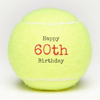 Tennis 60th Birthday Gift Ideas