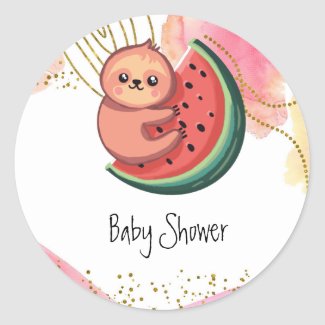 Baby Showers Invitation Cards & Gift Ideas for Sloth Lovers