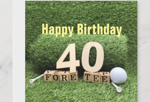 Golf 40th Birthday Gifts Ideas