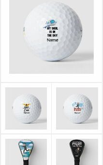 Golf Birthday Gifts for Pilot / Captain / Co- pilot