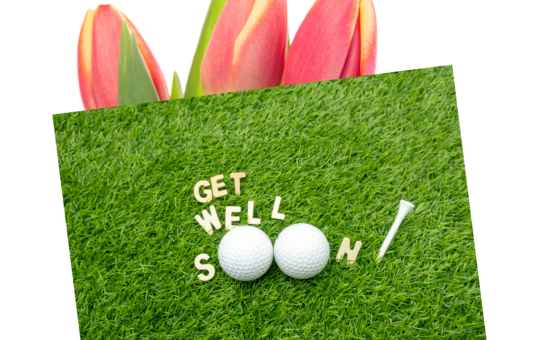Speedy Recovery Swing: A Golfer's Get Well Soon Card